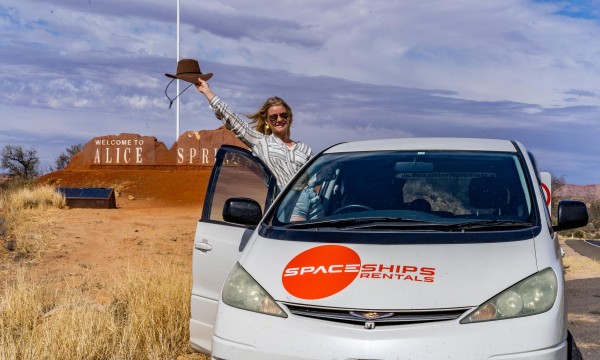 Happy traveller exploring Australia