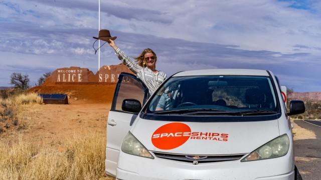 Happy traveller exploring Australia