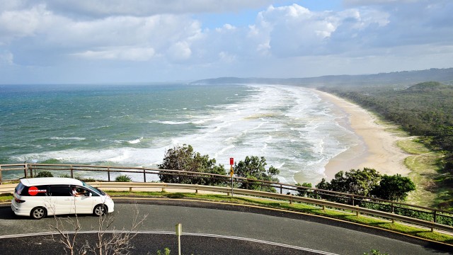 Spaceships Aussie road trip ocean view