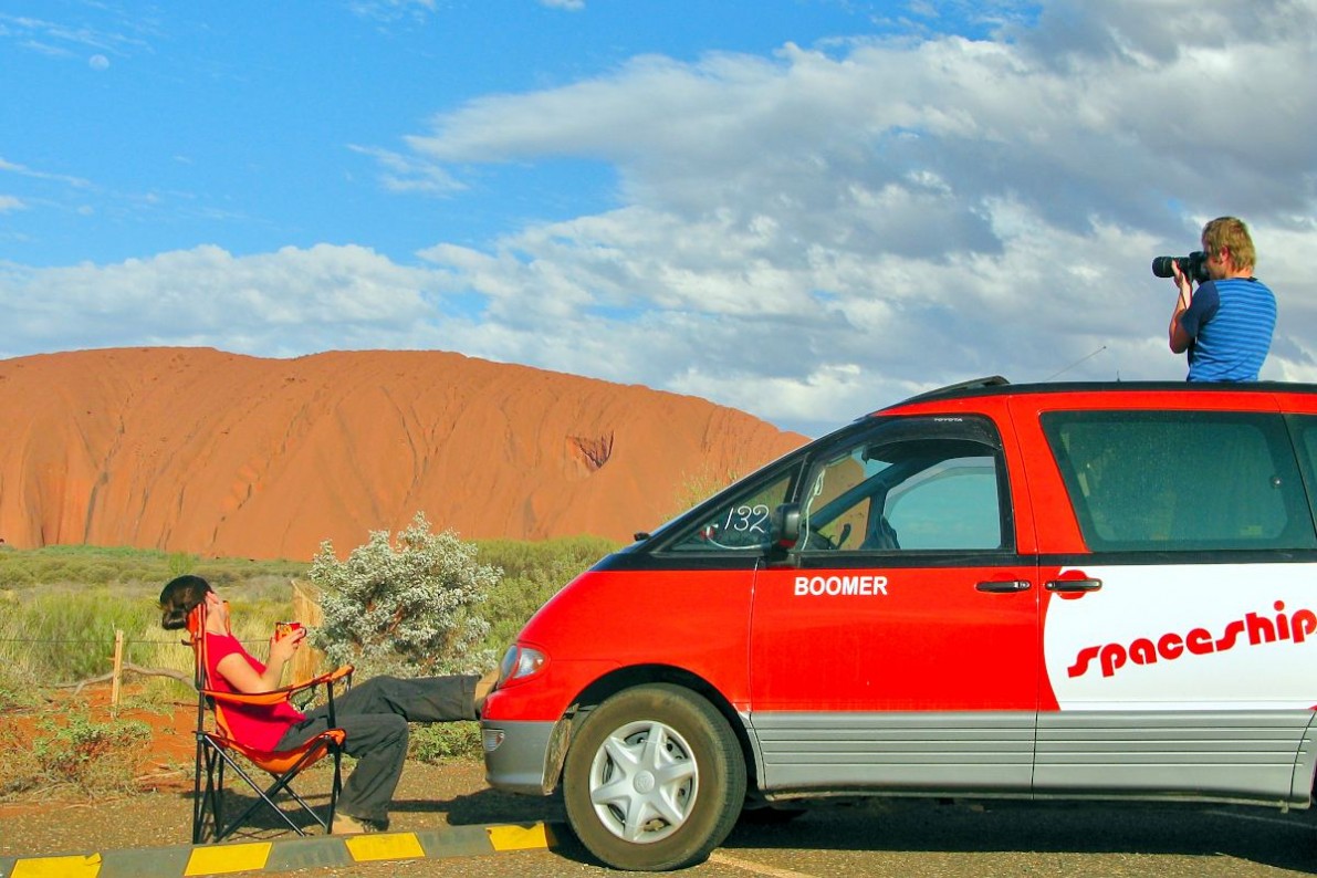 Probably the highlight of your Sydney to Alice Springs road trip: Uluru