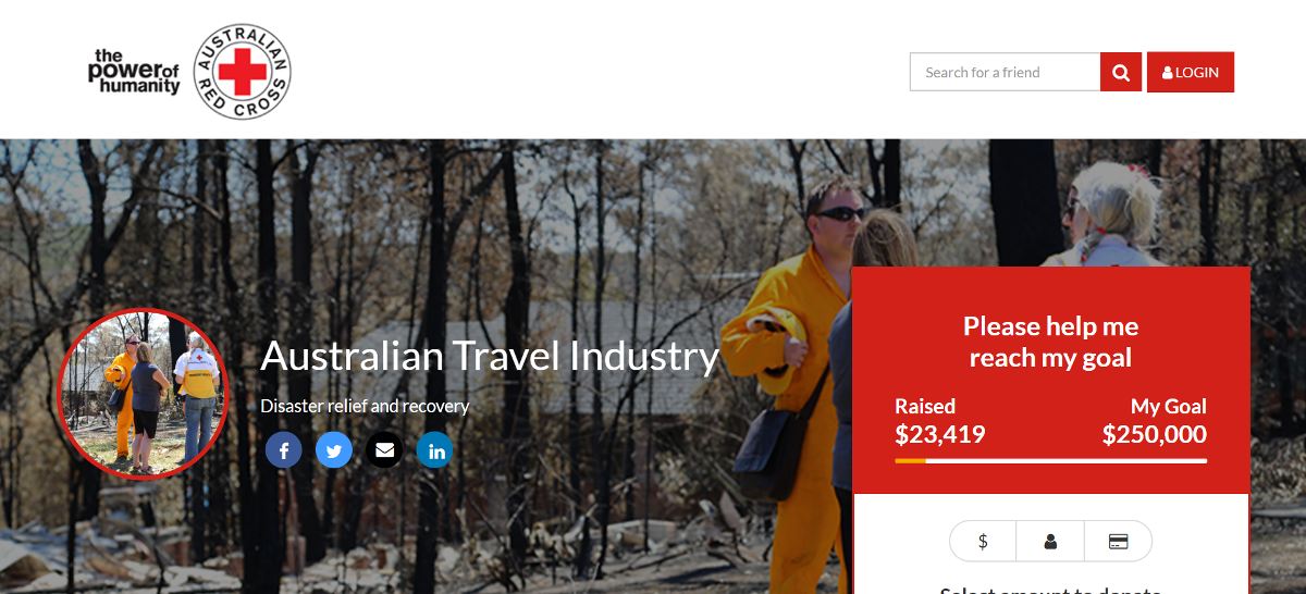 Australian Travel Industry Fundraising for Red Cross