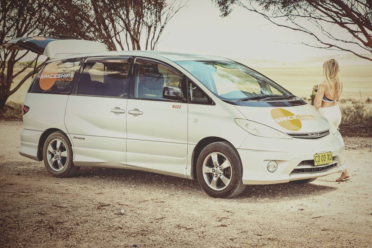 Beta campervan parked on a typical Aussie spot