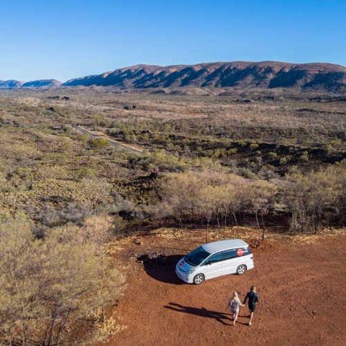 Aussie road trip view