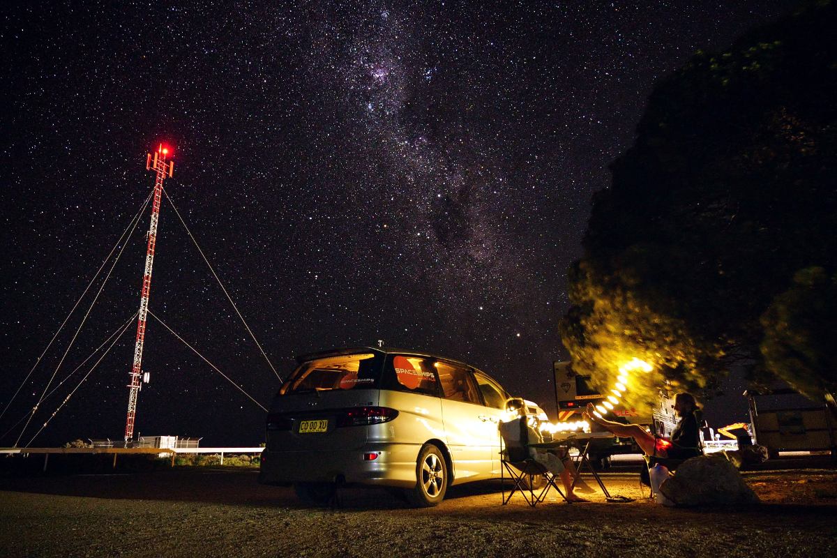 Sleeping under the stars in Australia