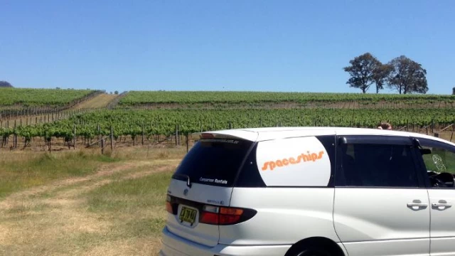 Spaceships campervan in Hunter Valley wine region